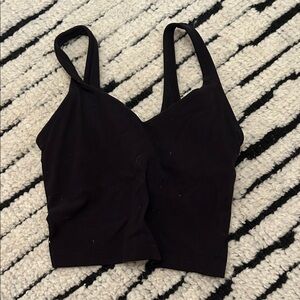 lululemon athletica Black Tank Top